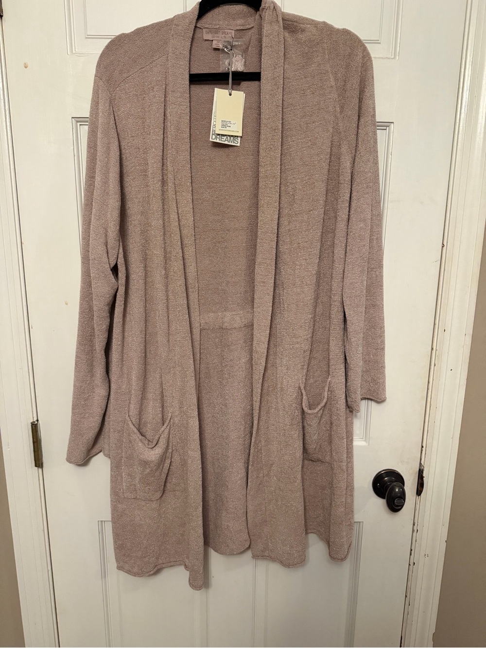 Barefoot Dreams Cozy Chic Ultra Lite Long Cardi - Faded Rose